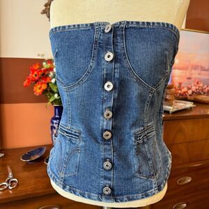 Dolce & Gabbana Denim Corset